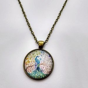 New Peacock Pendant Antique Woman's Necklace